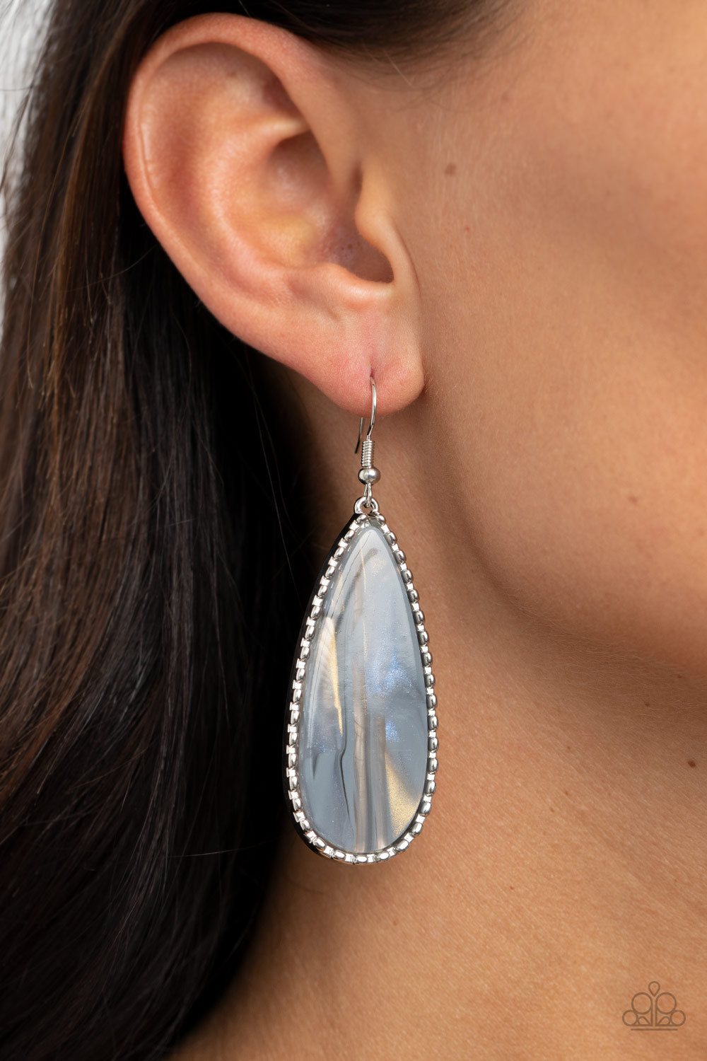 Paparazzi Ethereal Eloquence - Silver Earrings 