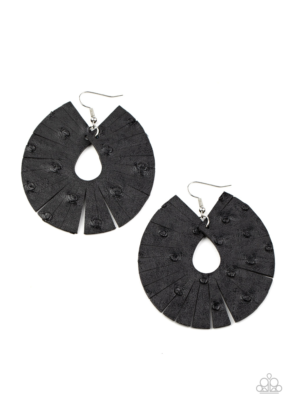 Palm Islands - Black Earrings 