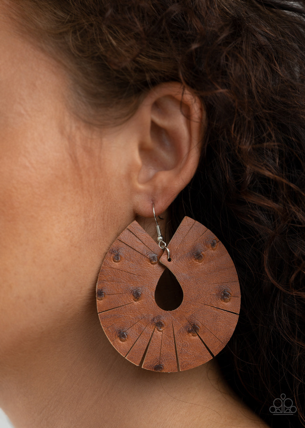 Paparazzi Palm Islands - Brown Earrings