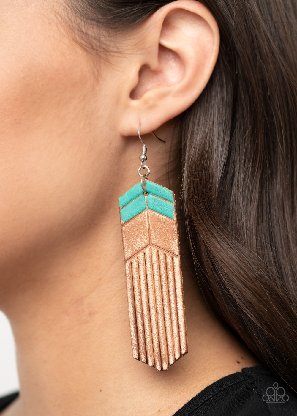 Paparazzi Desert Trails - Blue Earrings 