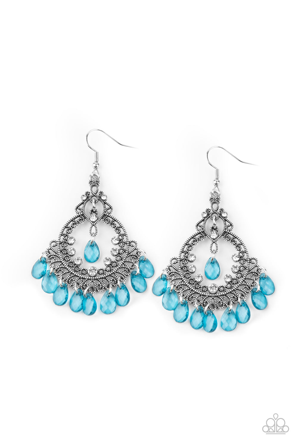 Paparazzi Lyrical Luster - Blue Earrings 