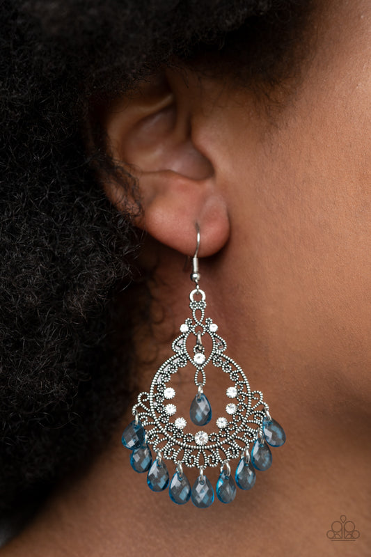 Paparazzi Lyrical Luster - Blue Earrings 