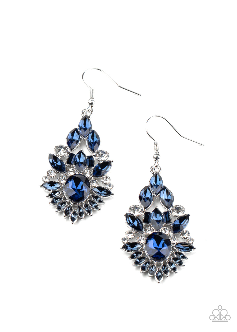 Ice Castle Couture - Blue Earrings 