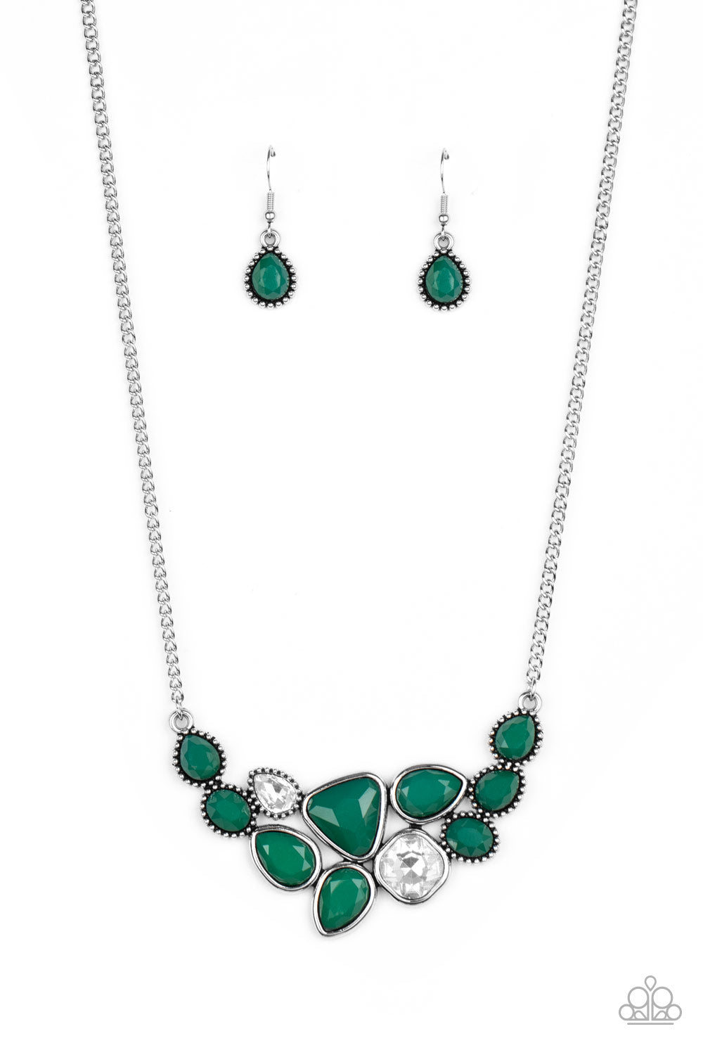 Paparazzi Breathtaking Brilliance - Green Necklace 