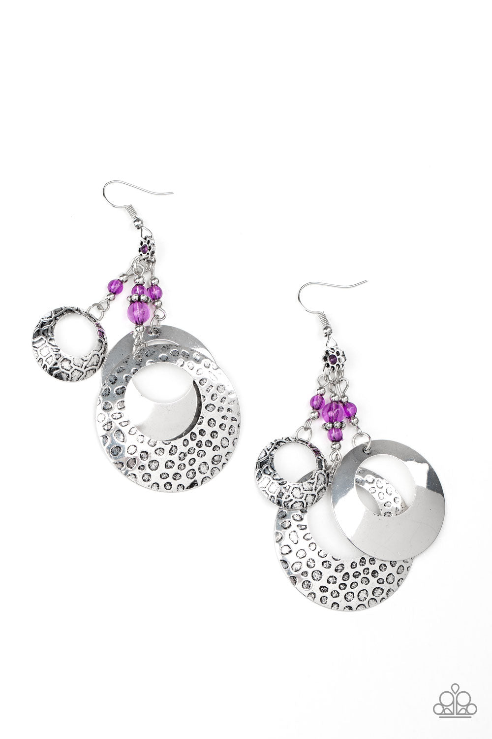 Paparazzi Wanderlust Garden - Purple Earrings 