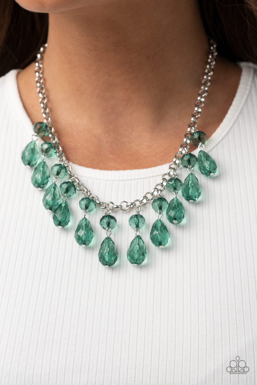 Paparazzi Crystal Enchantment - Green Necklace 