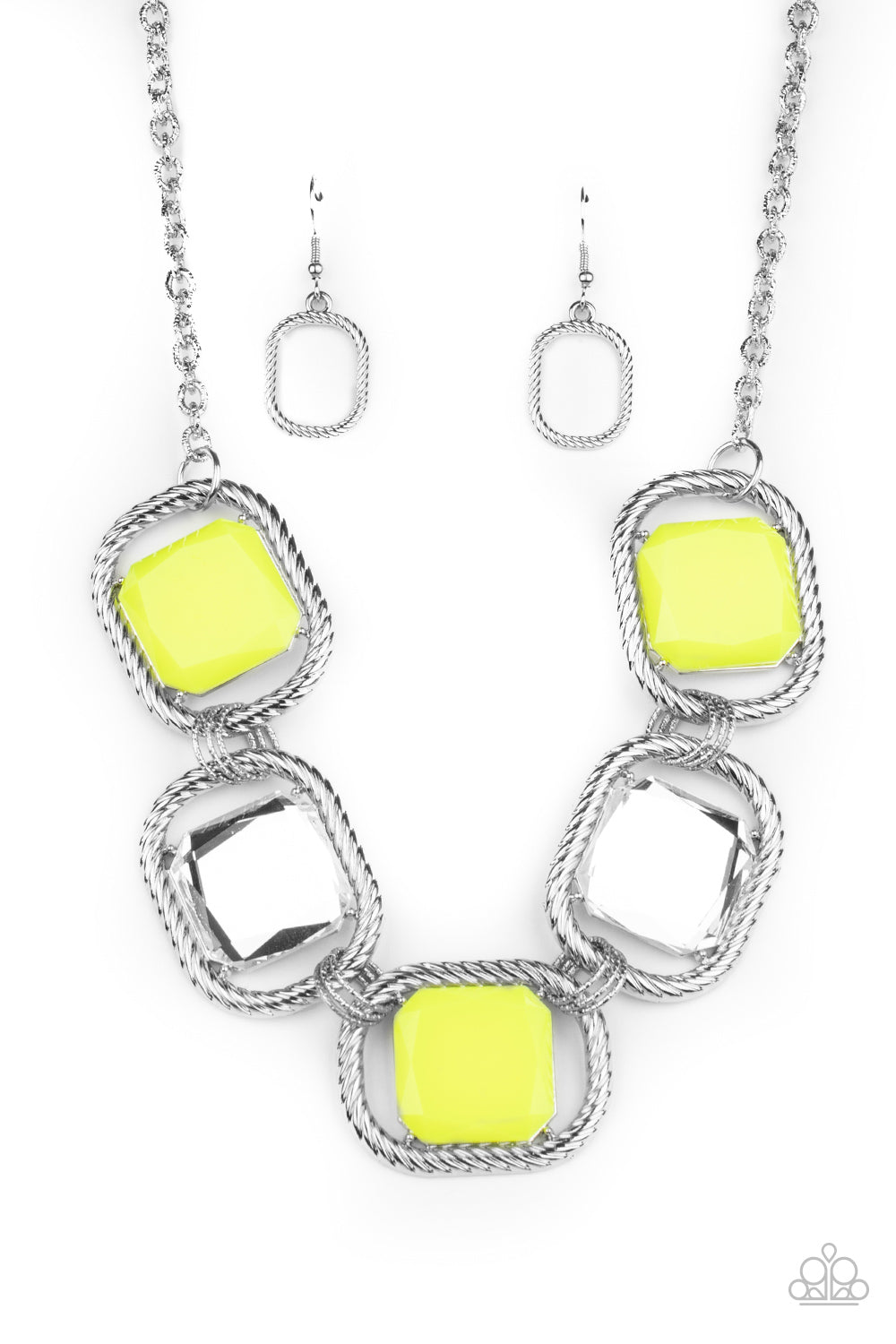 Paparazzi Pucker Up - Yellow Necklace 