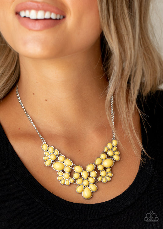 Paparazzi Bohemian Banquet - Yellow Necklace 