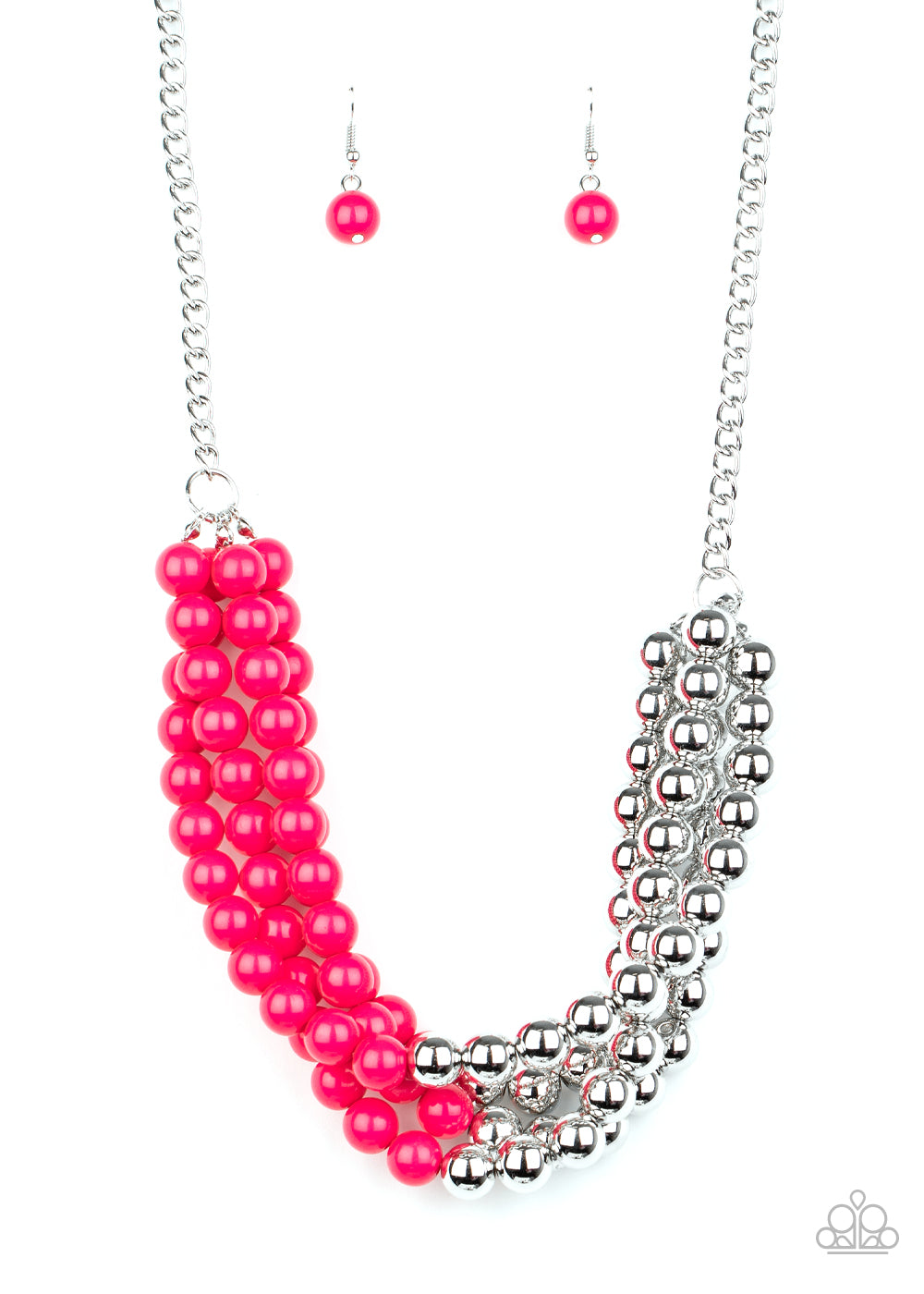 Paparazzi Layer After Layer - Pink Necklace 