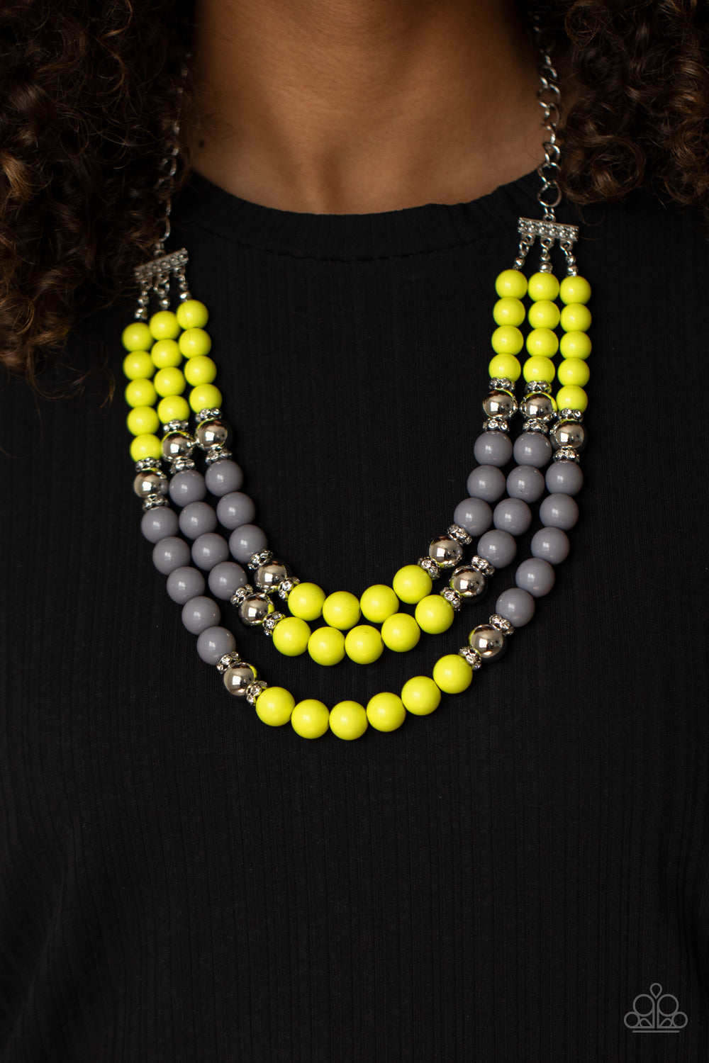 Paparazzi BEAD Your Own Drum - Yellow Necklace 