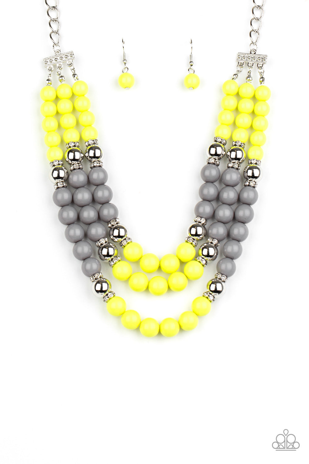 Paparazzi BEAD Your Own Drum - Yellow Necklace 