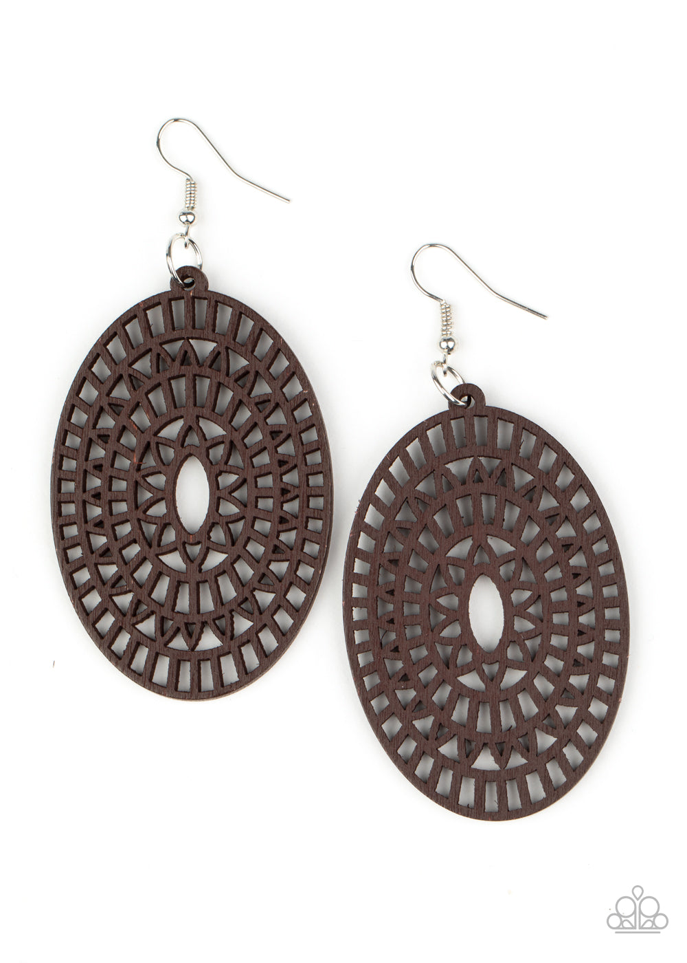 Paparazzi Tropical Retreat - Brown Earrings