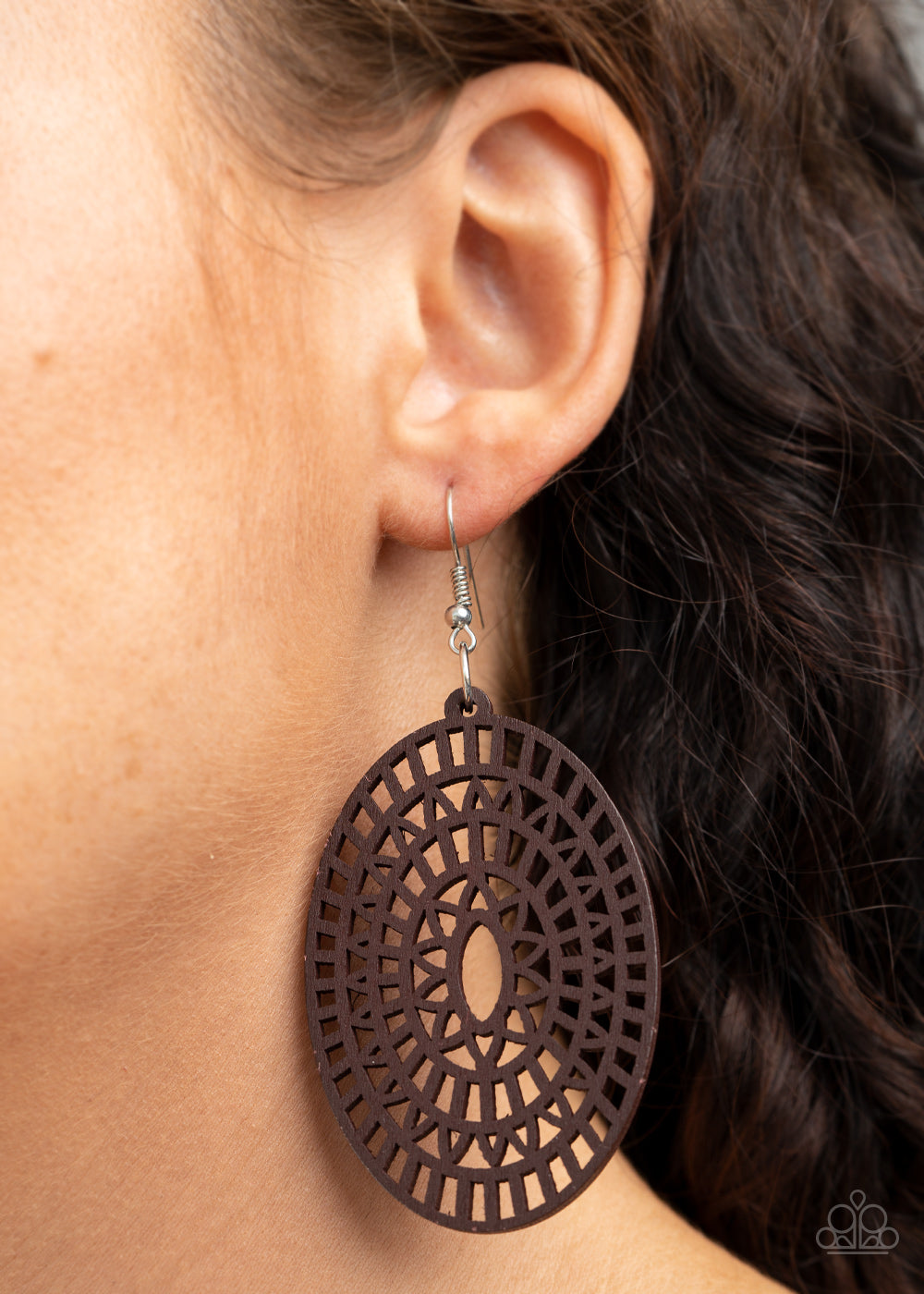 Paparazzi Tropical Retreat - Brown Earrings