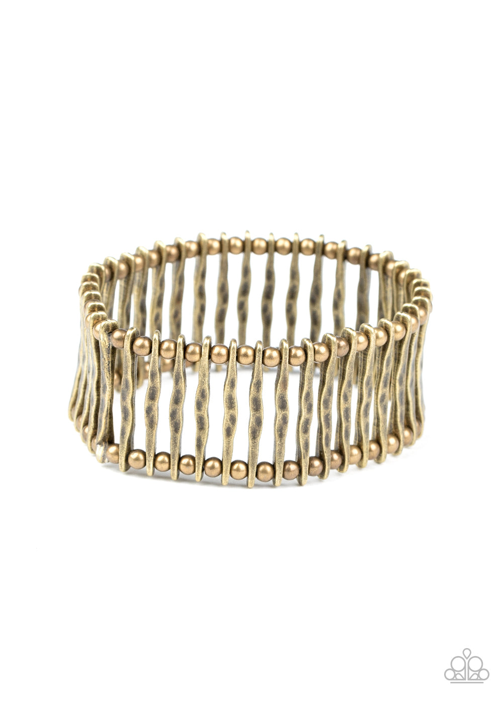 Paparazzi Rustic Rebellion - Brass Bracelet