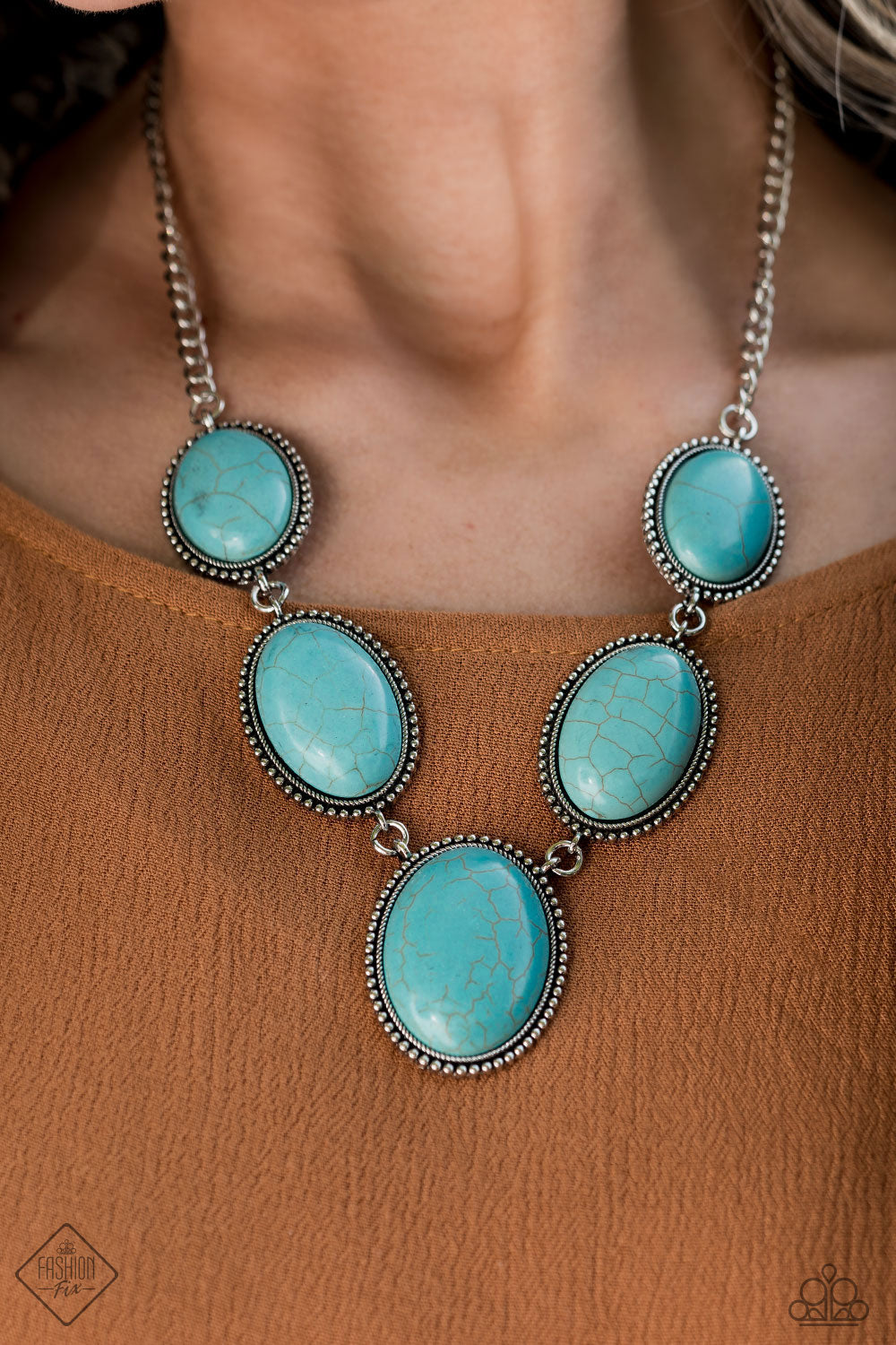 Paparazzi River Valley Radiance - Blue Necklace 