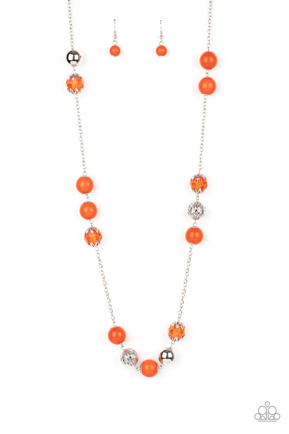 Paparazzi Fruity Fashion - Orange Necklace 