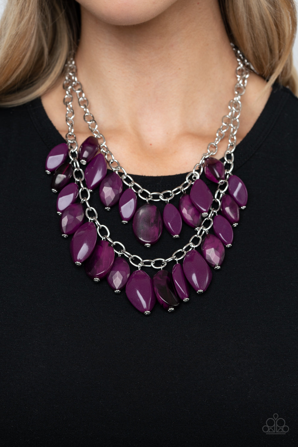 Paparazzi Palm Beach Beauty - Purple Necklace 