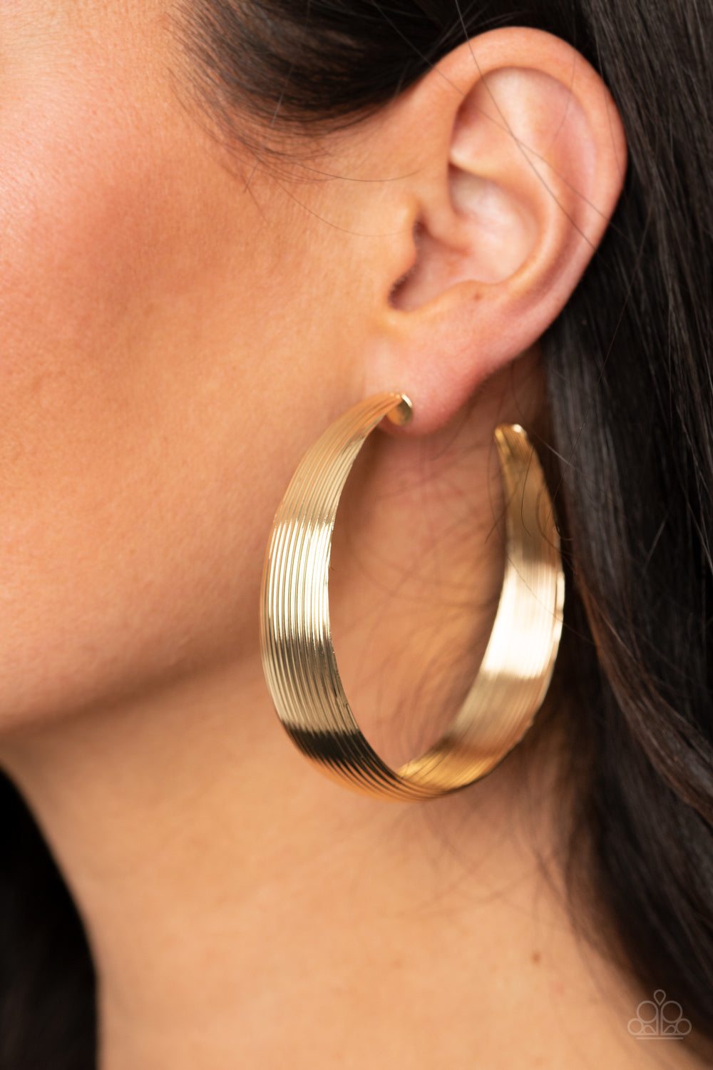 Paparazzi Desert Wanderings - Gold Hoop Earrings 