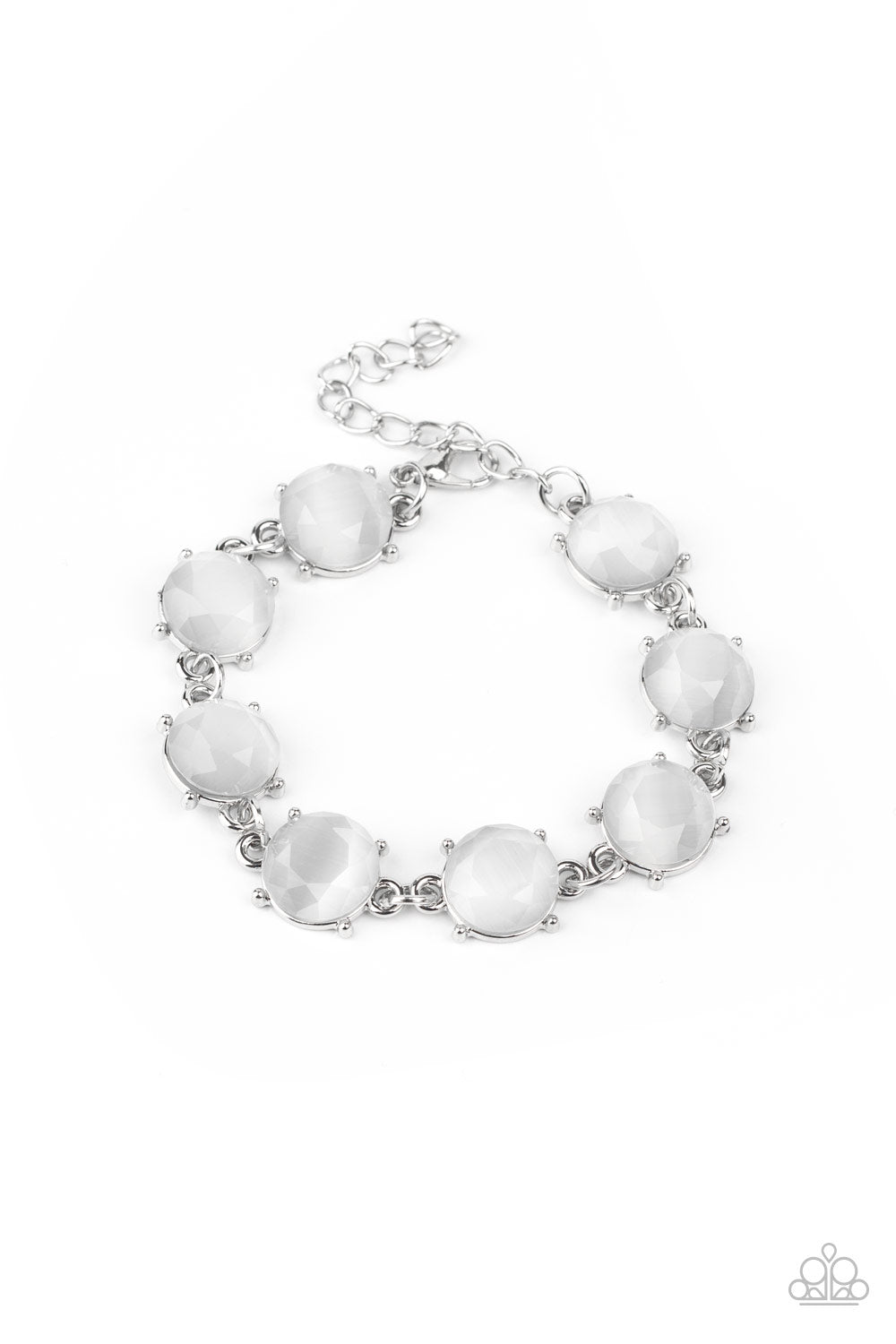 Paparazzi Ms. GLOW-It-All - White Bracelet 