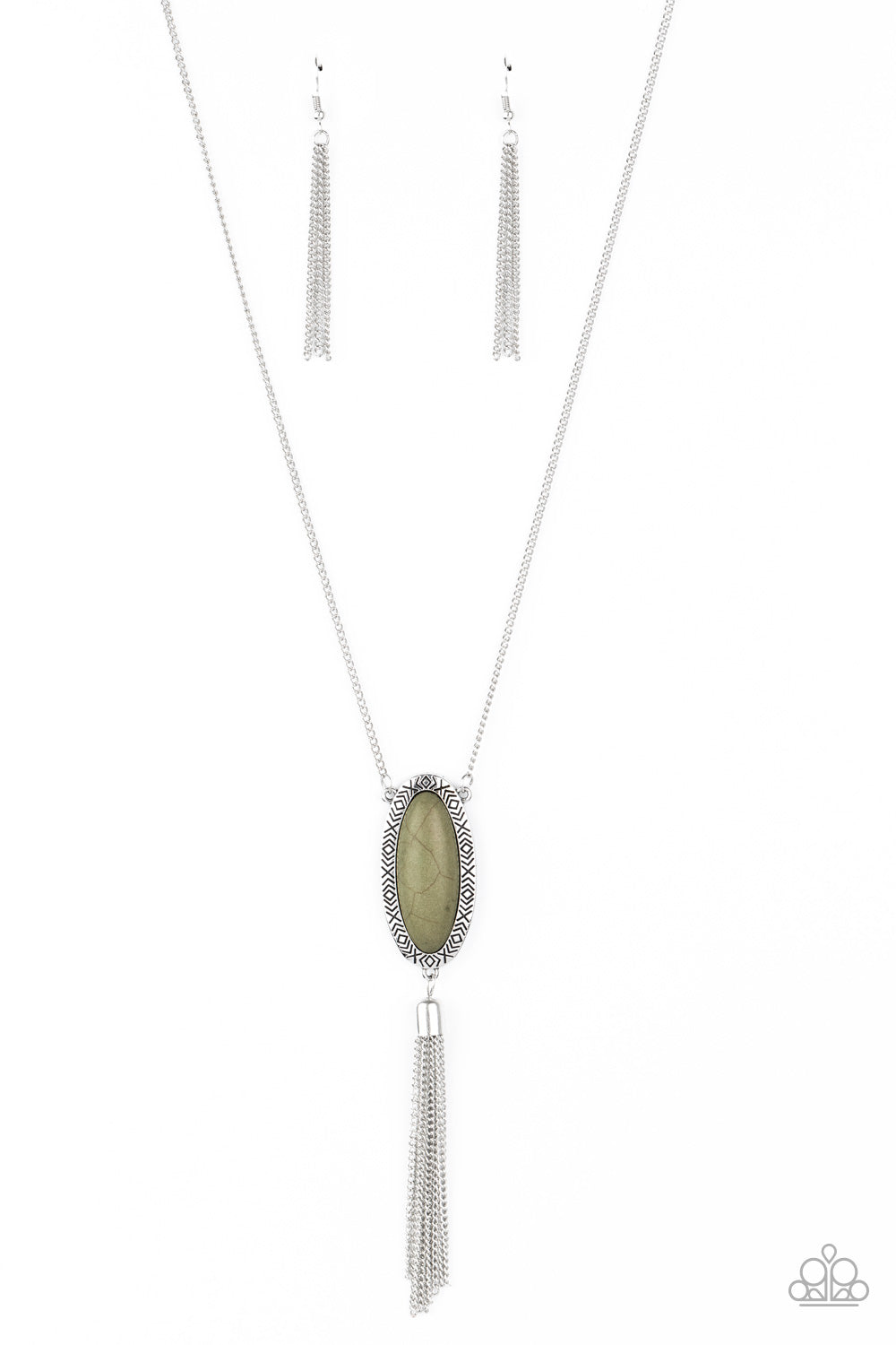 Paparazzi Ethereal Eden - Green Necklace 