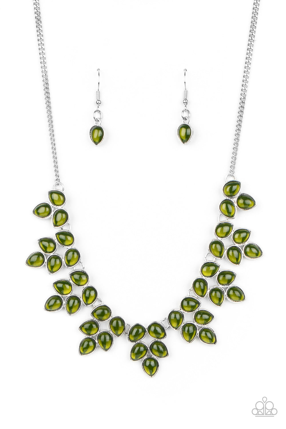 Paparazzi Hidden Eden - Green Necklace 