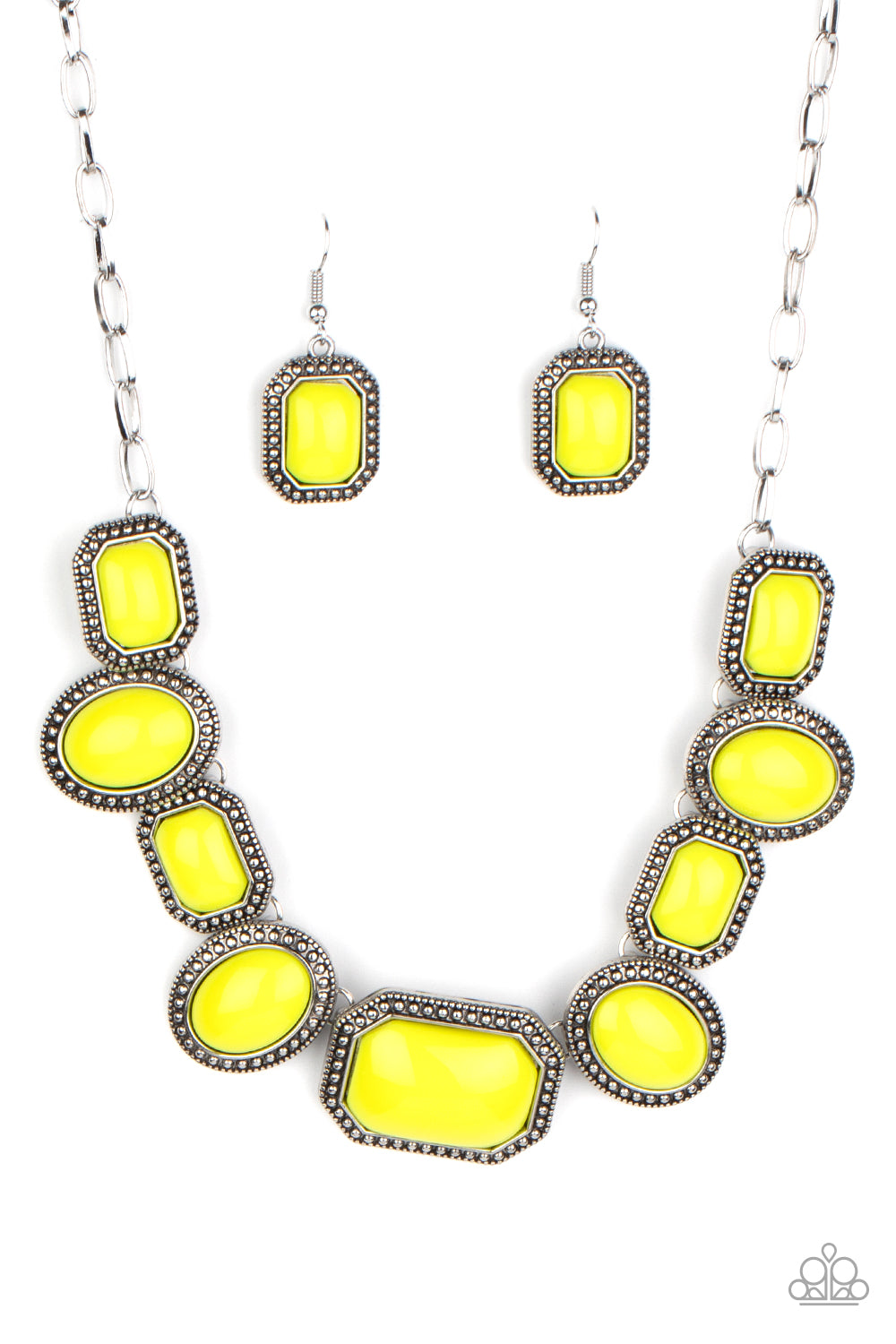 Paparazzi Lets Get Loud - Yellow Necklace 