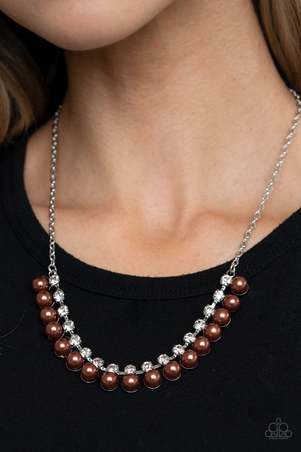 Paparazzi Frozen in TIMELESS - Brown Necklace 