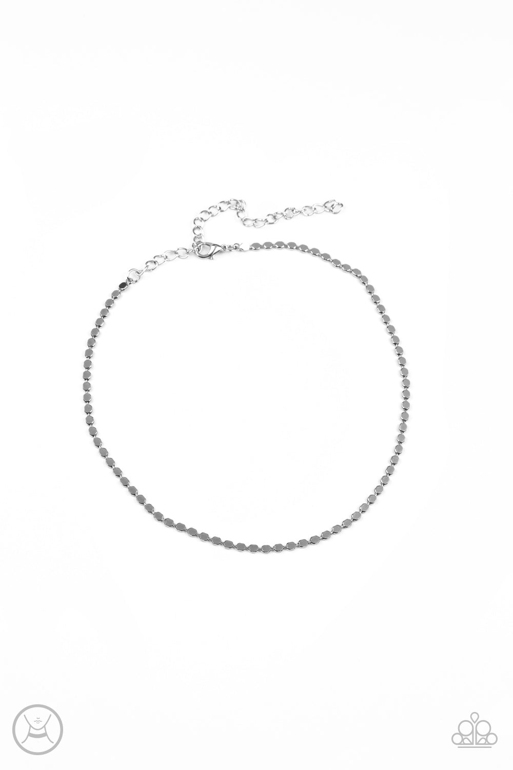 Paparazzi When in CHROME - Silver Choker Necklace 