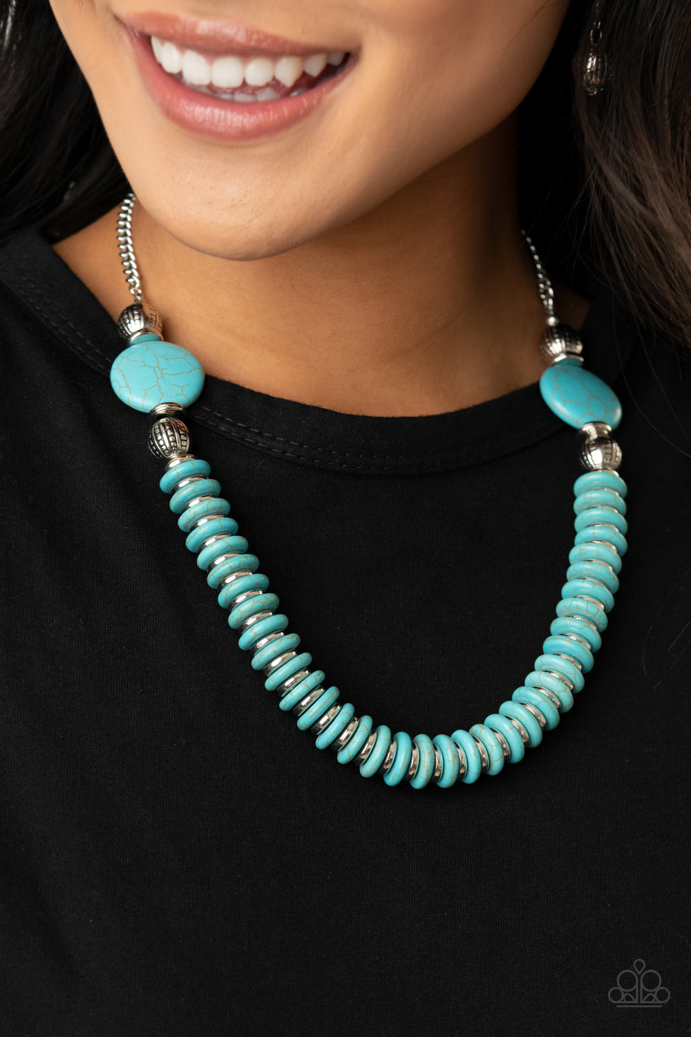 Paparazzi Desert Revival - Blue Necklace 