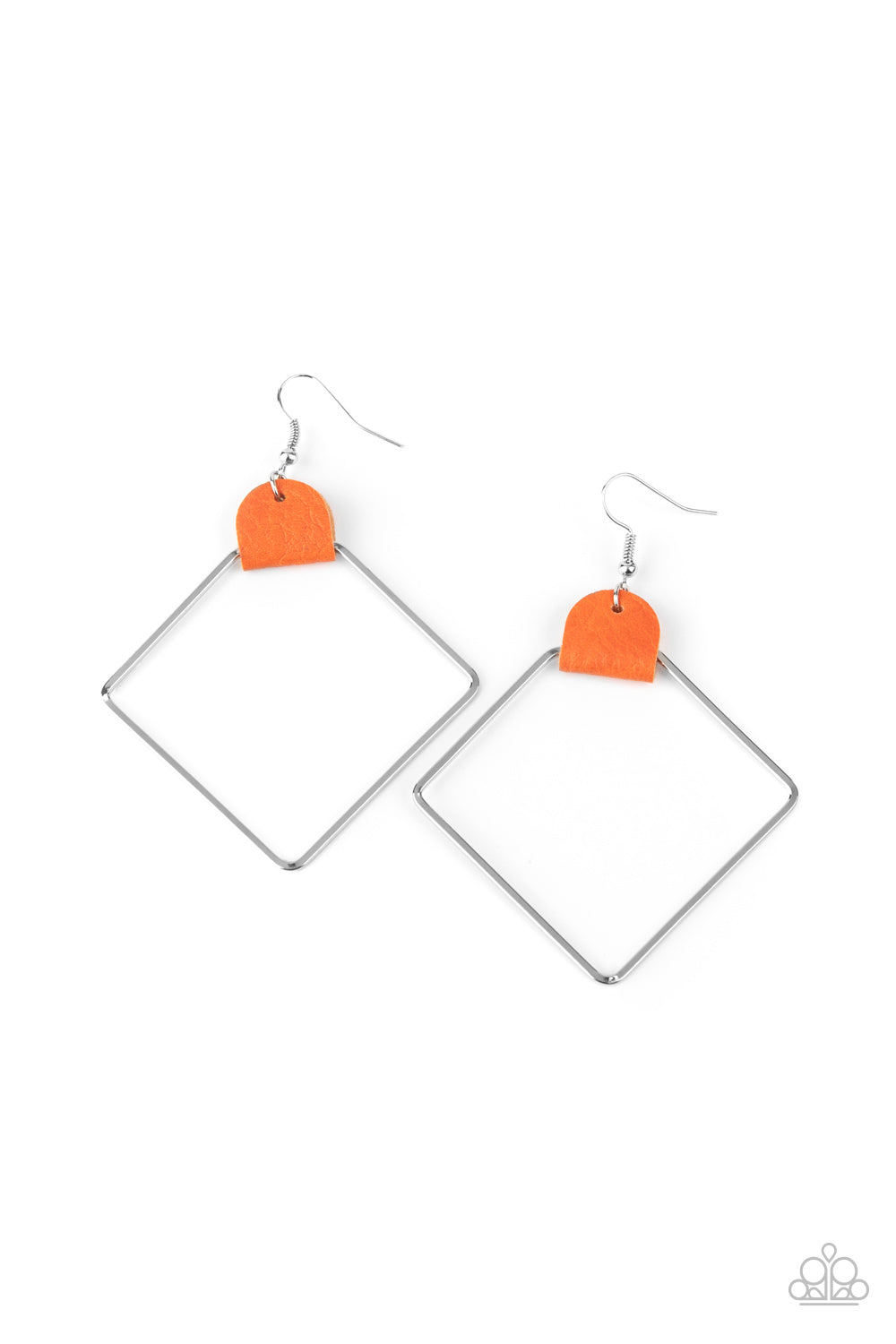 Friends of a LEATHER - Orange Earrings