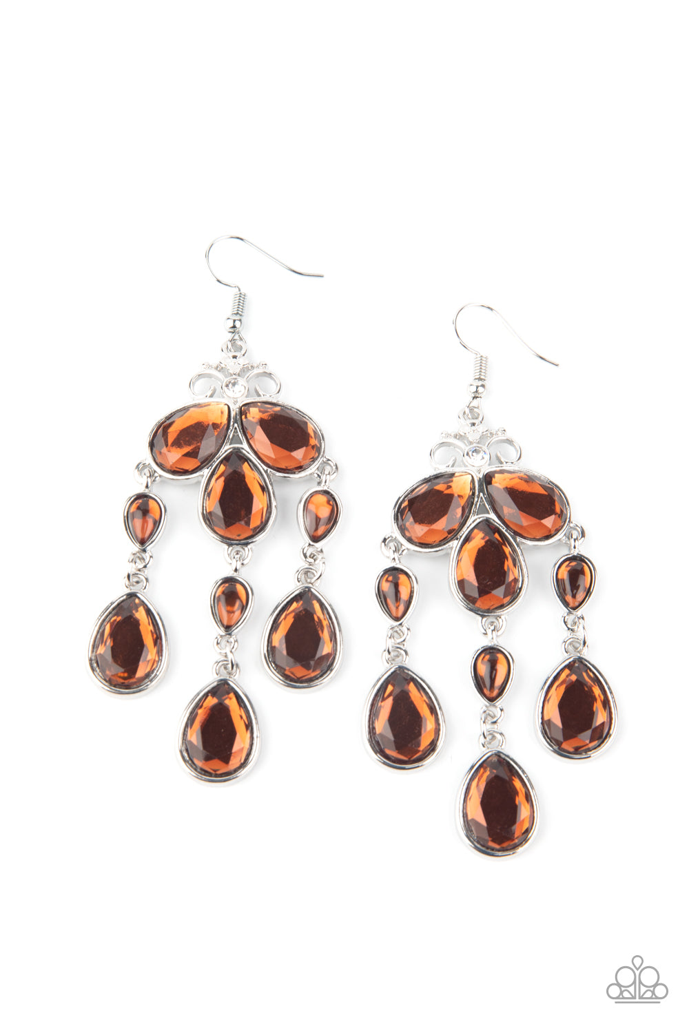 Clear The HEIR - Brown Earrings 