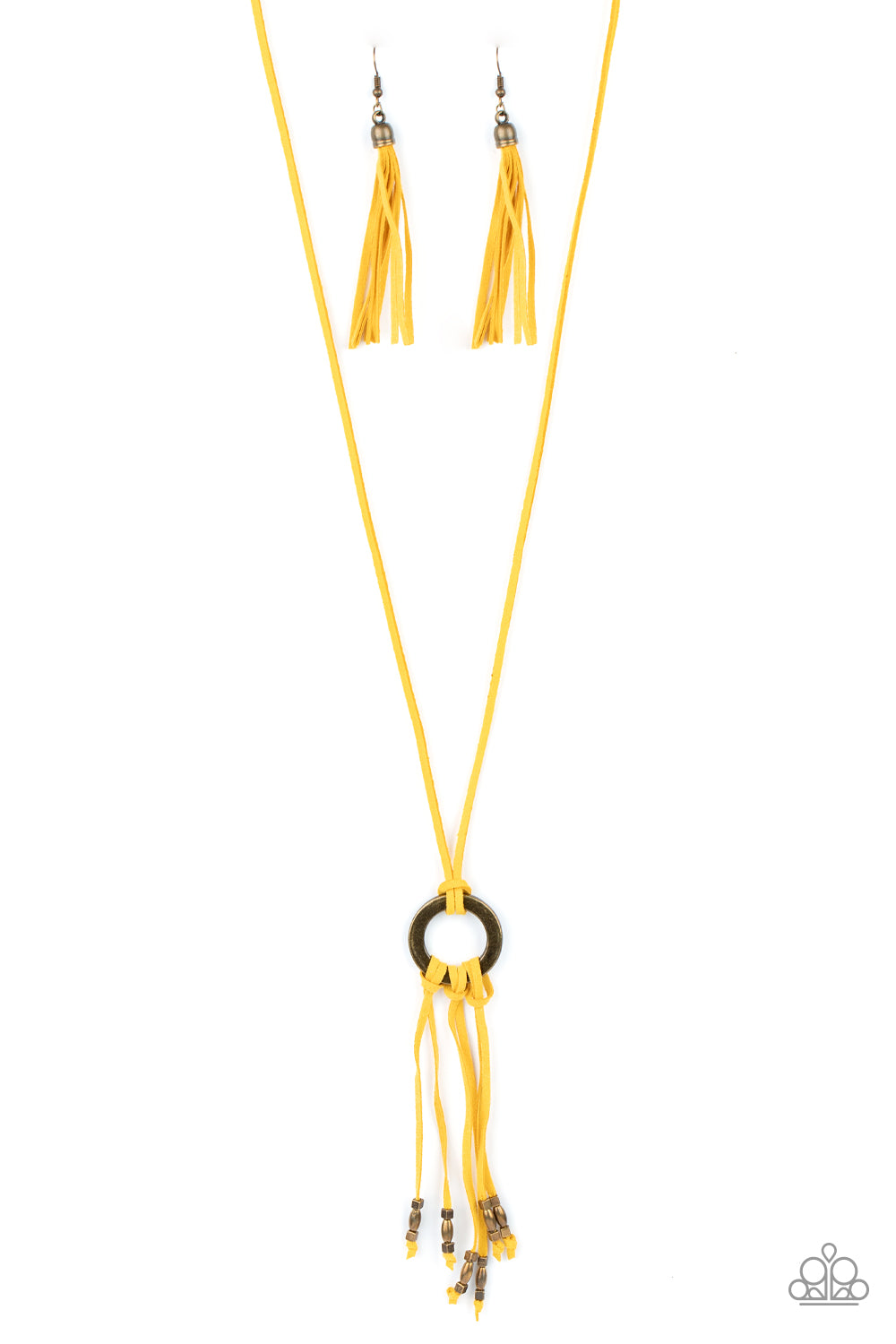 Paparazzi Feel at HOMESPUN - Yellow Necklace 