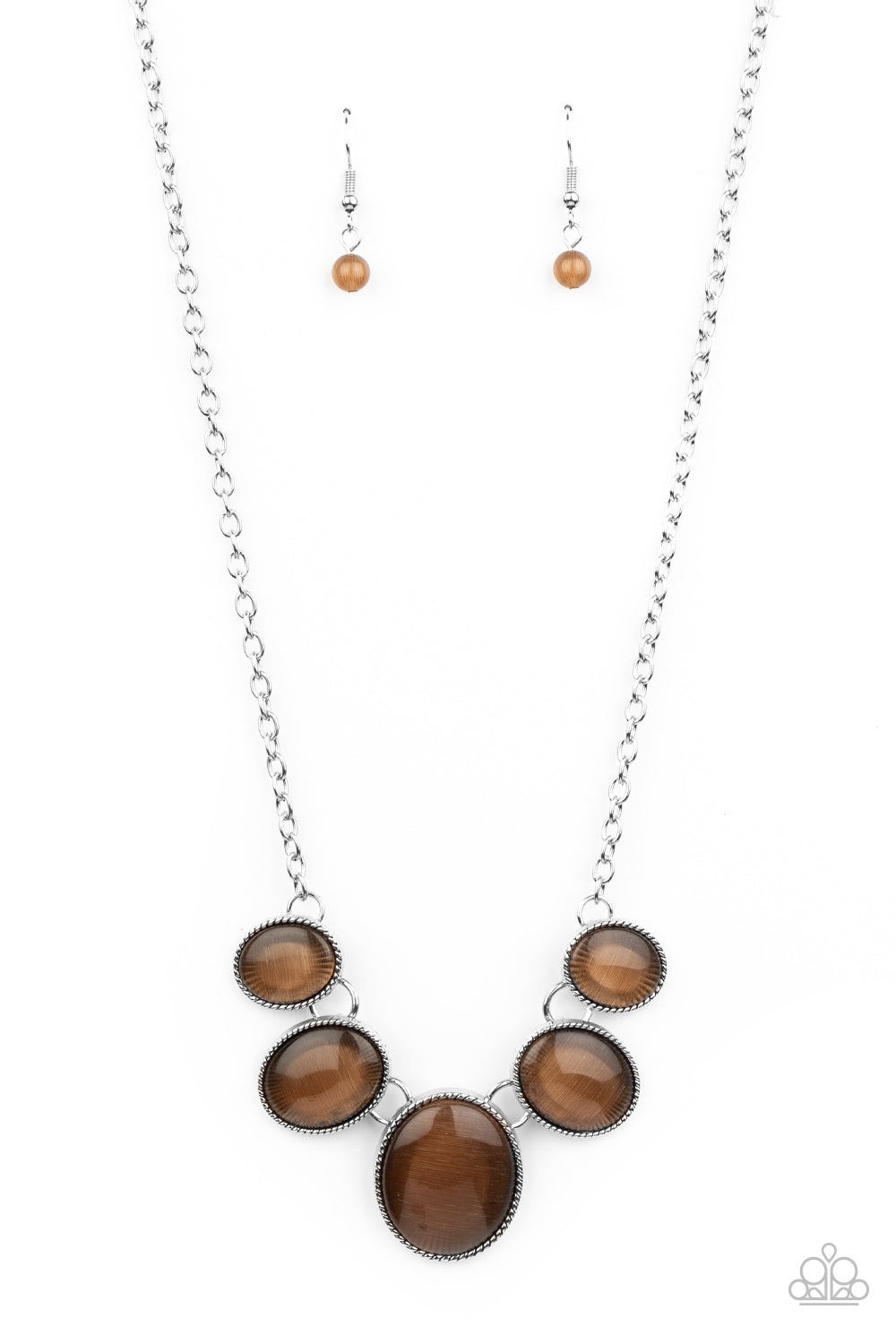 Paparazzi One Can Only GLEAM - Brown Necklace 