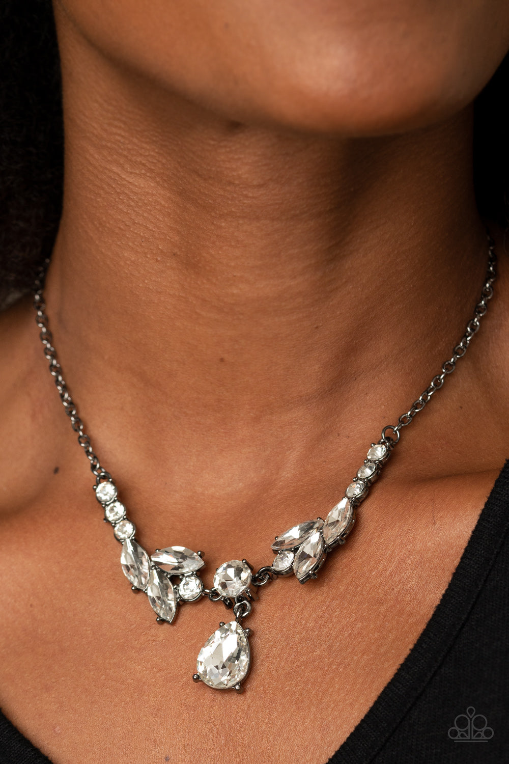 Unrivaled Sparkle - Black Necklace 