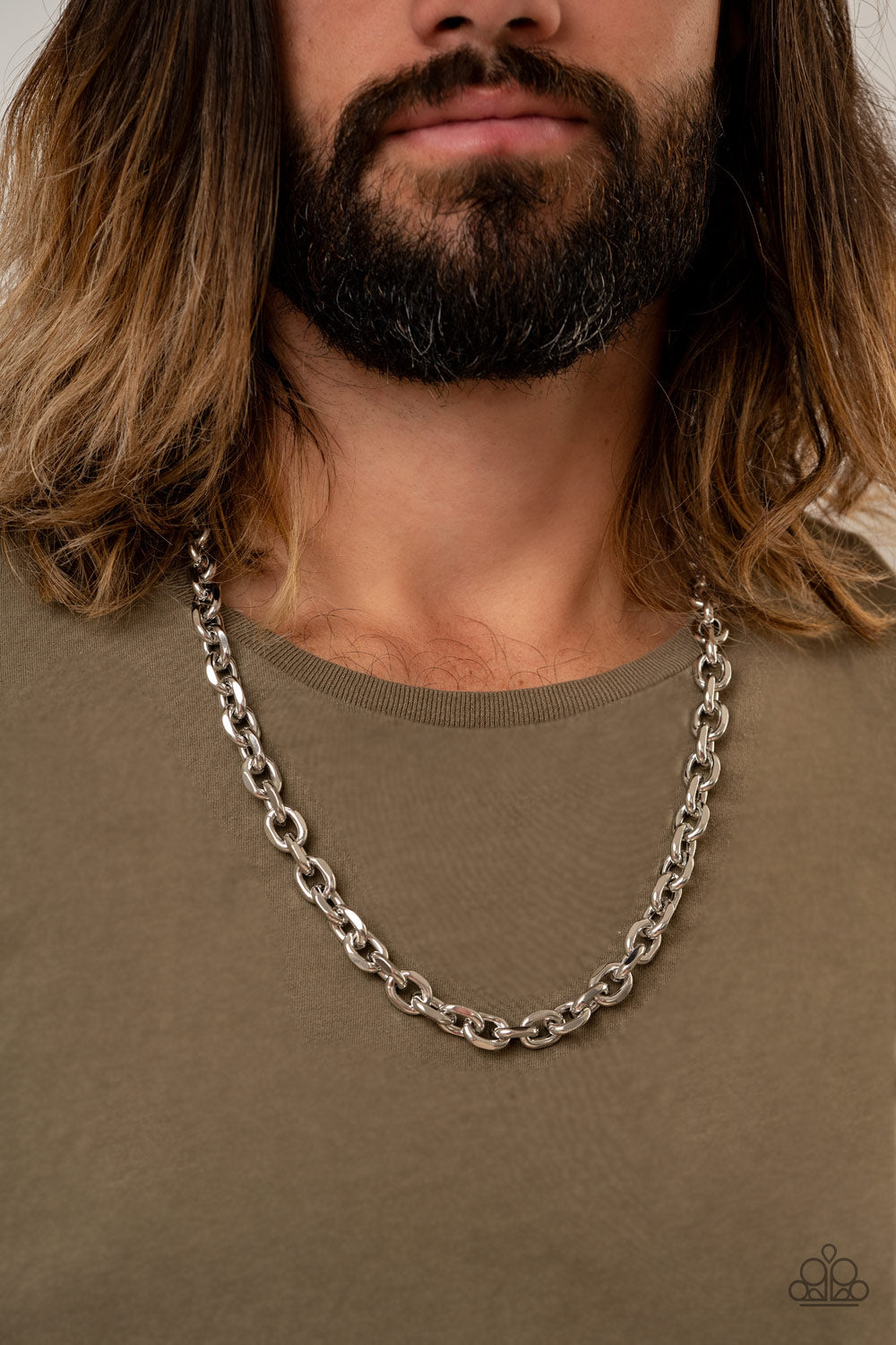 Paparazzi Steel Trap - Silver Urban Necklace 