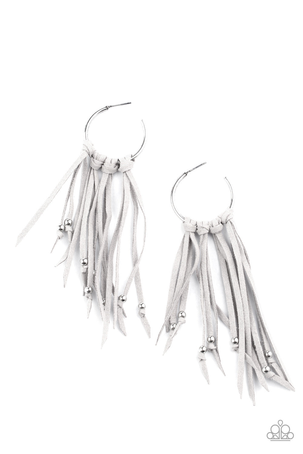 Paparazzi No Place Like HOMESPUN - Silver Earrings 