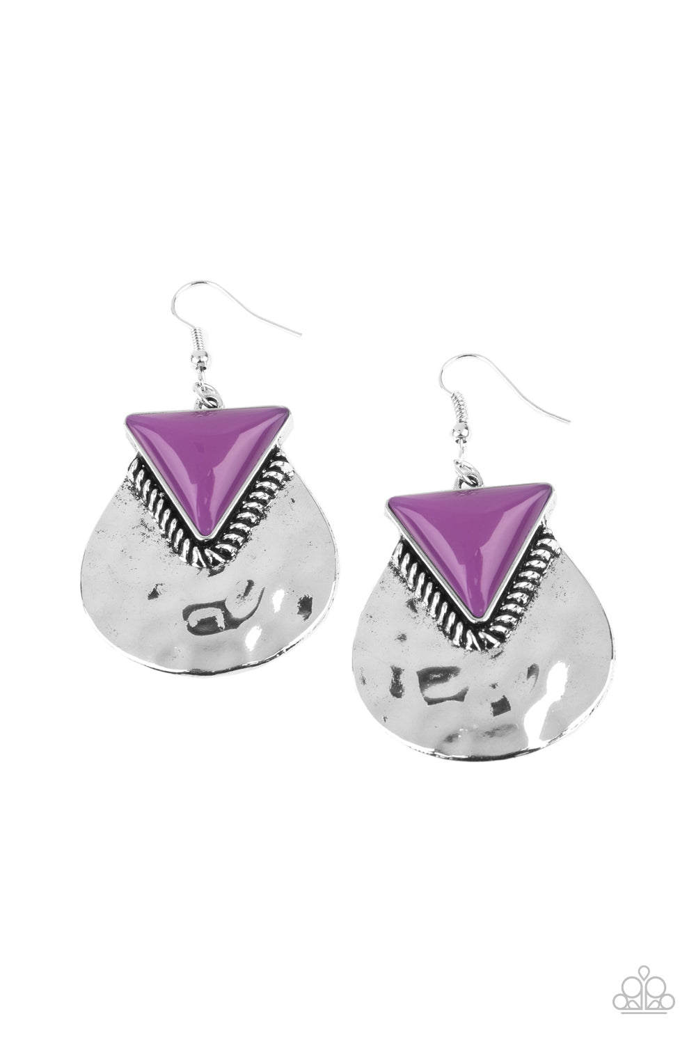 Paparazzi Road Trip Treasure - Purple Earrings 