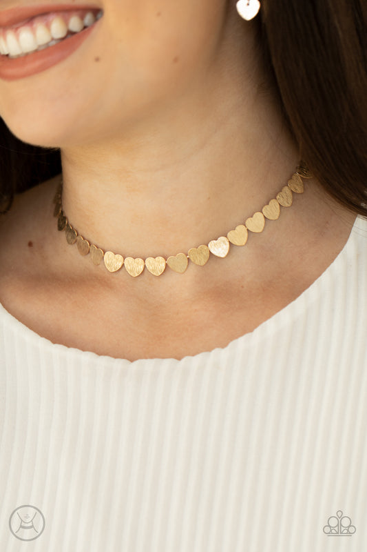 Playing HEART To Get - Gold Choker 