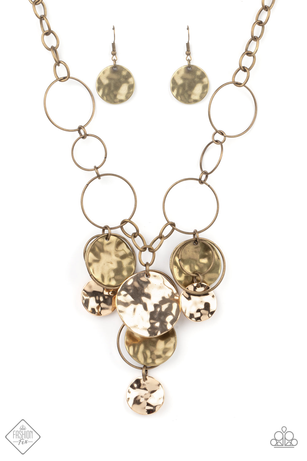 Paparazzi Learn the HARDWARE Way - Brass Necklace 