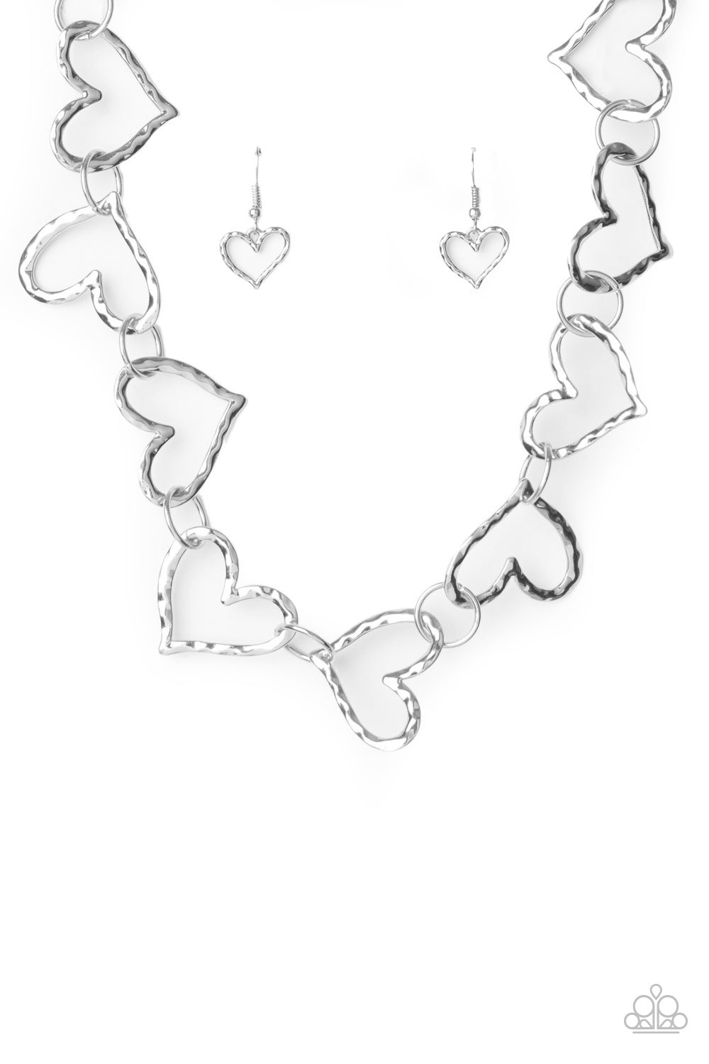 Paparazzi Vintagely Valentine - Silver Necklace 