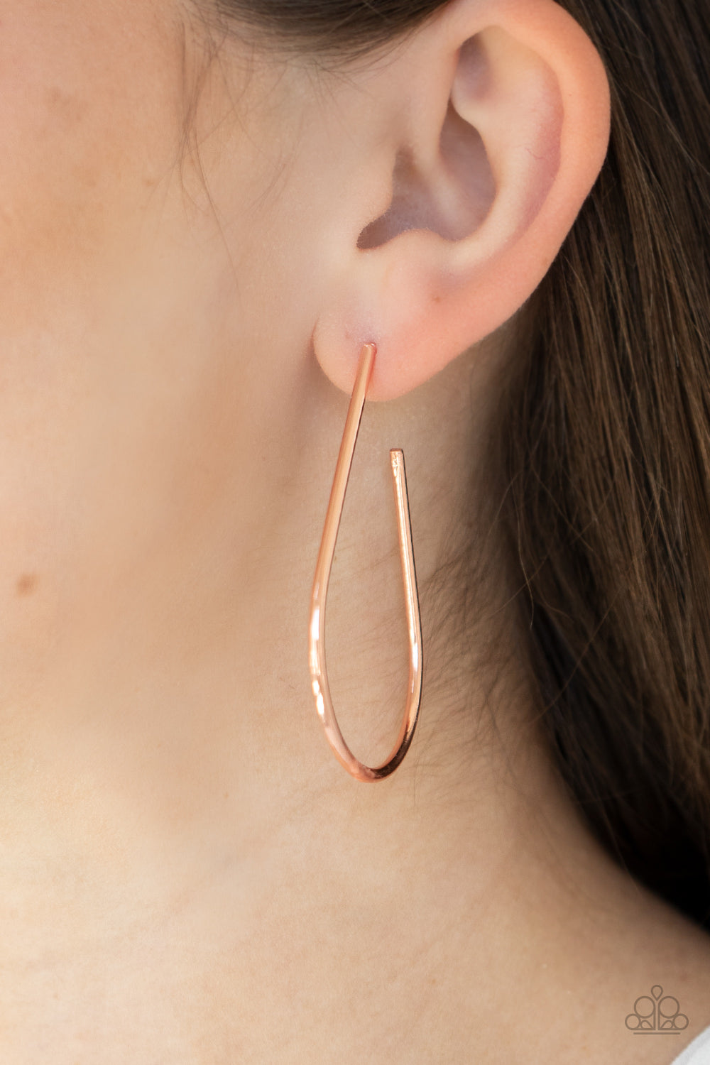 Paparazzi City Curves - Copper Earrings 