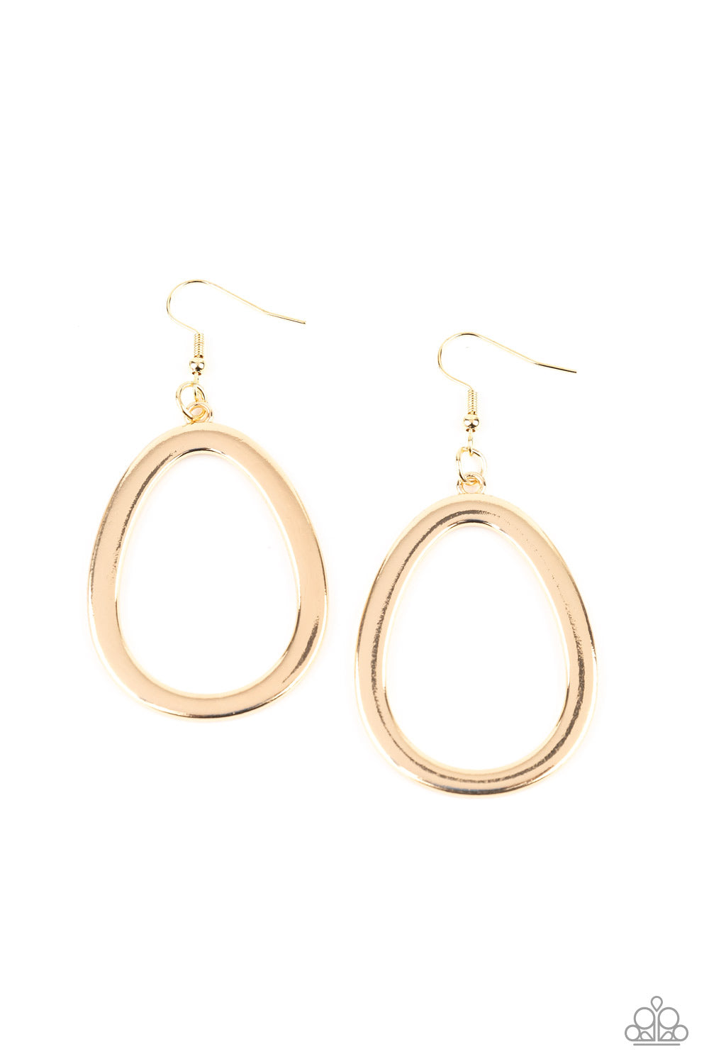 Paparazzi Casual Curves - Gold Earrings