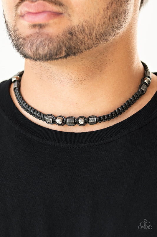 Paparazzi Take a Trek - Black Urban Necklace