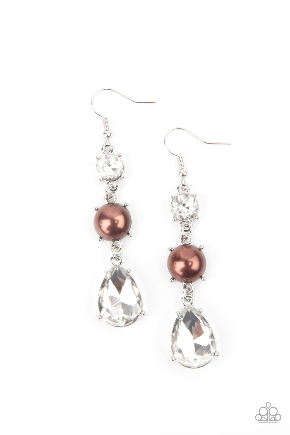 Paparazzi Unpredictable Shimmer - Brown Earrings 