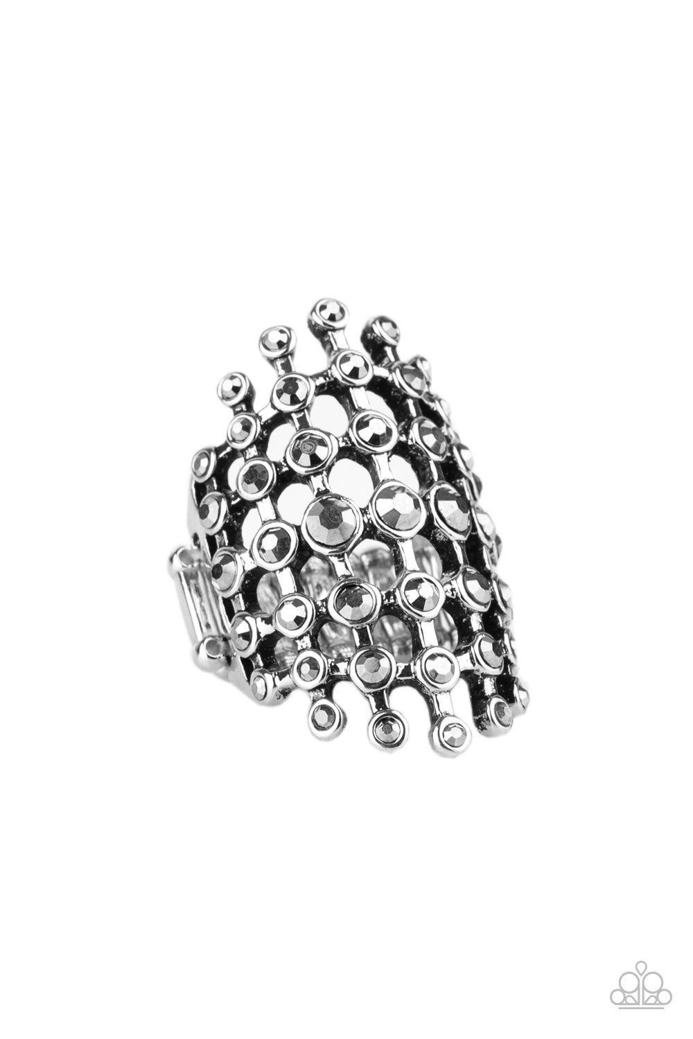 Paparazzi Fiercely Flashy - Silver Ring 