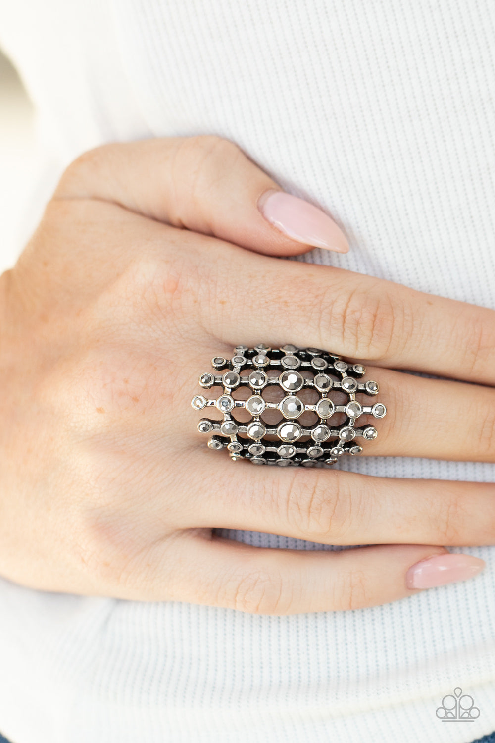 Paparazzi Fiercely Flashy - Silver Ring 