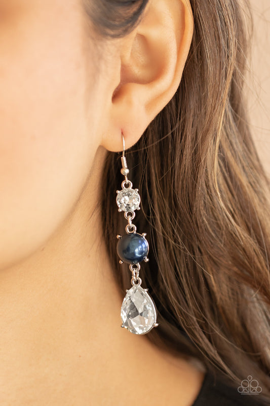 Paparazzi Unpredictable Shimmer - Blue Earrings 