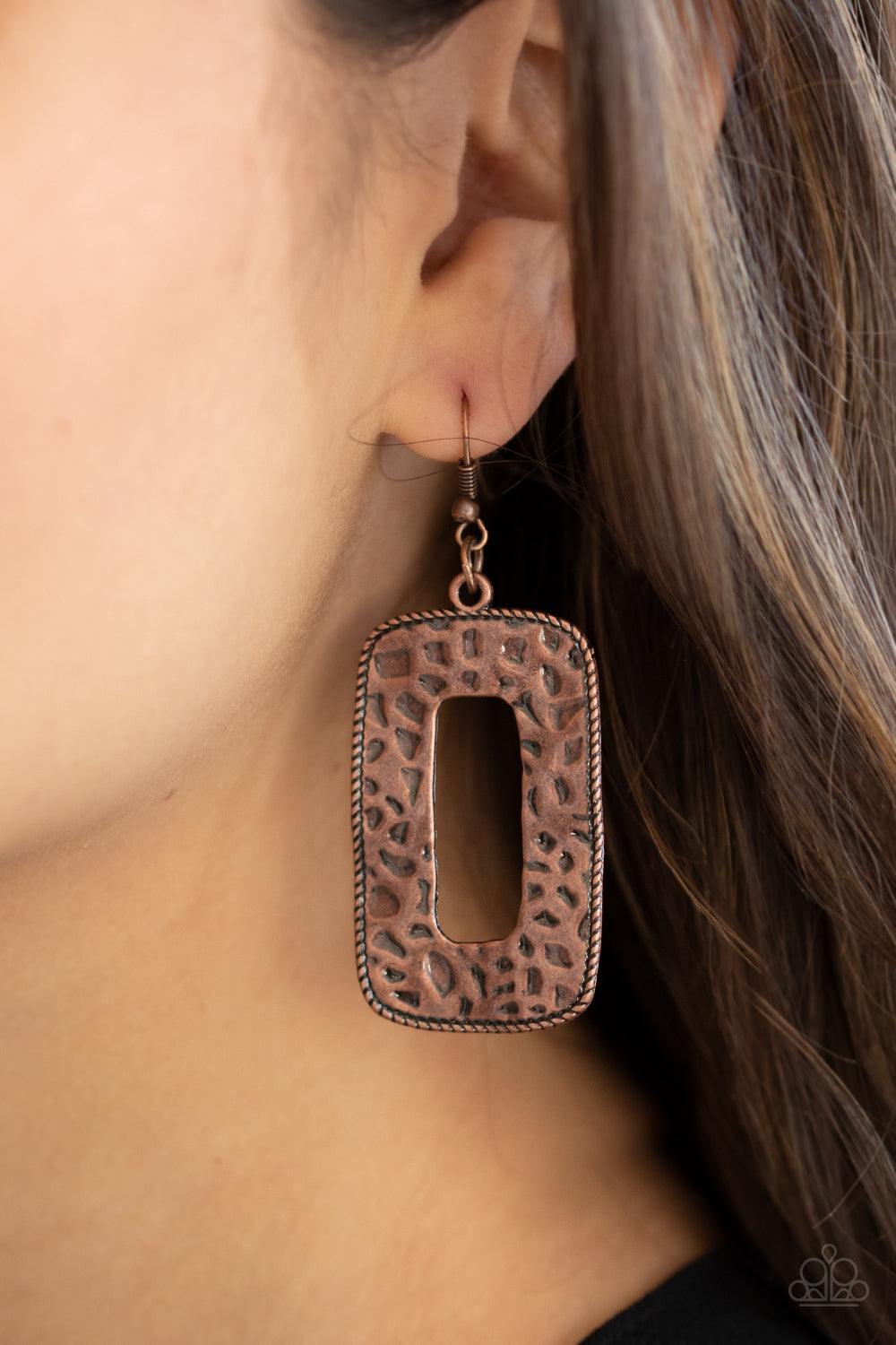 Paparazzi Primal Elements - Copper Earrings 