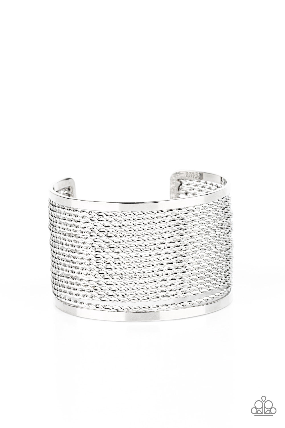 Paparazzi Stacked Sensation - Silver Bracelet 