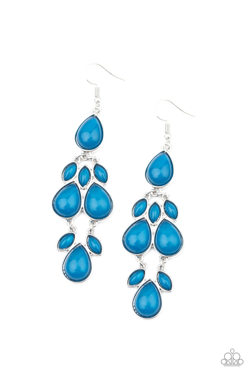 Paparazzi Superstar Social - Blue Earrings